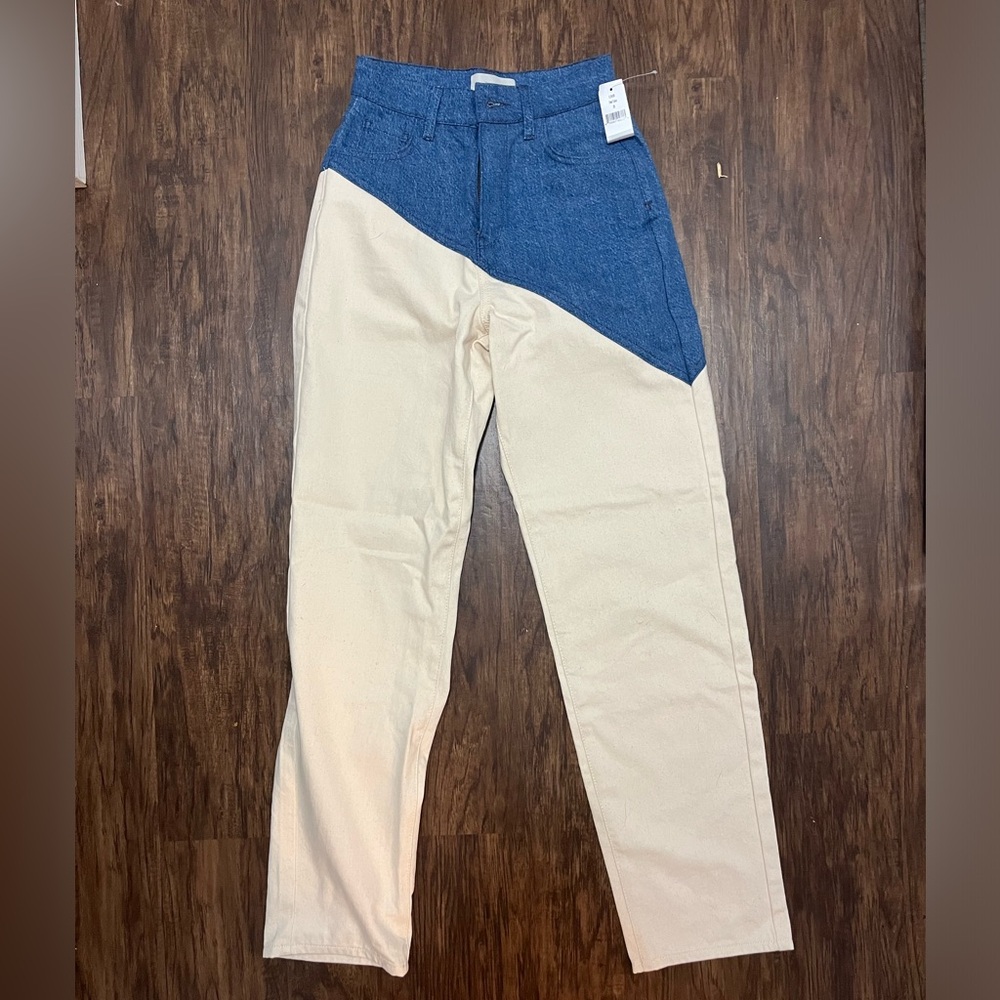 Triarchy two tone jeans